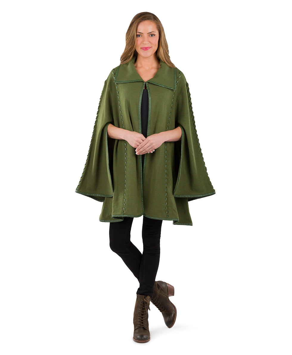 Sleeved Cape - Vintage - maroon - by Patricia Nash - View 54 of 67