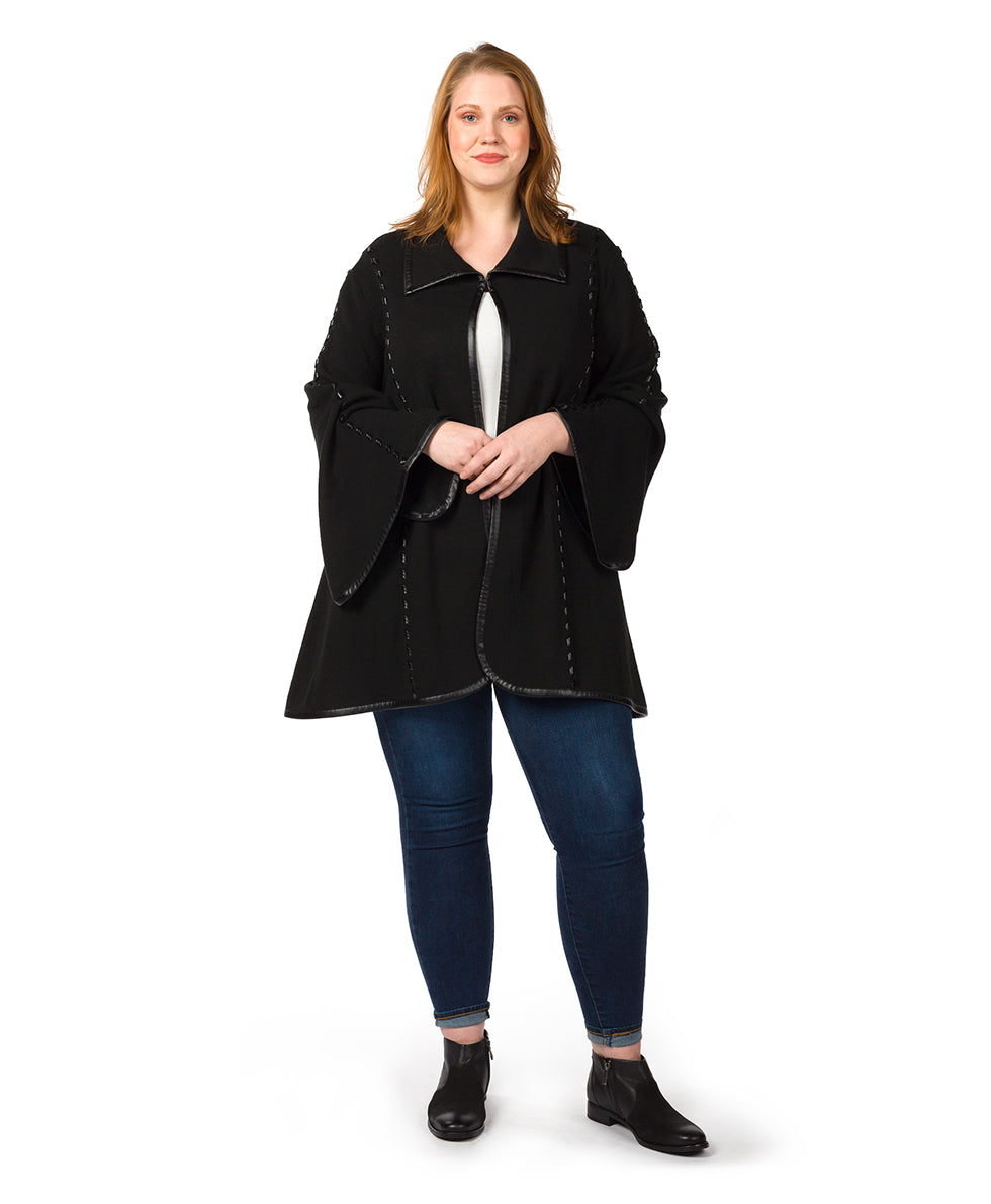 Sleeved Cape - Vintage - by Patricia Nash - View 4 of 8
