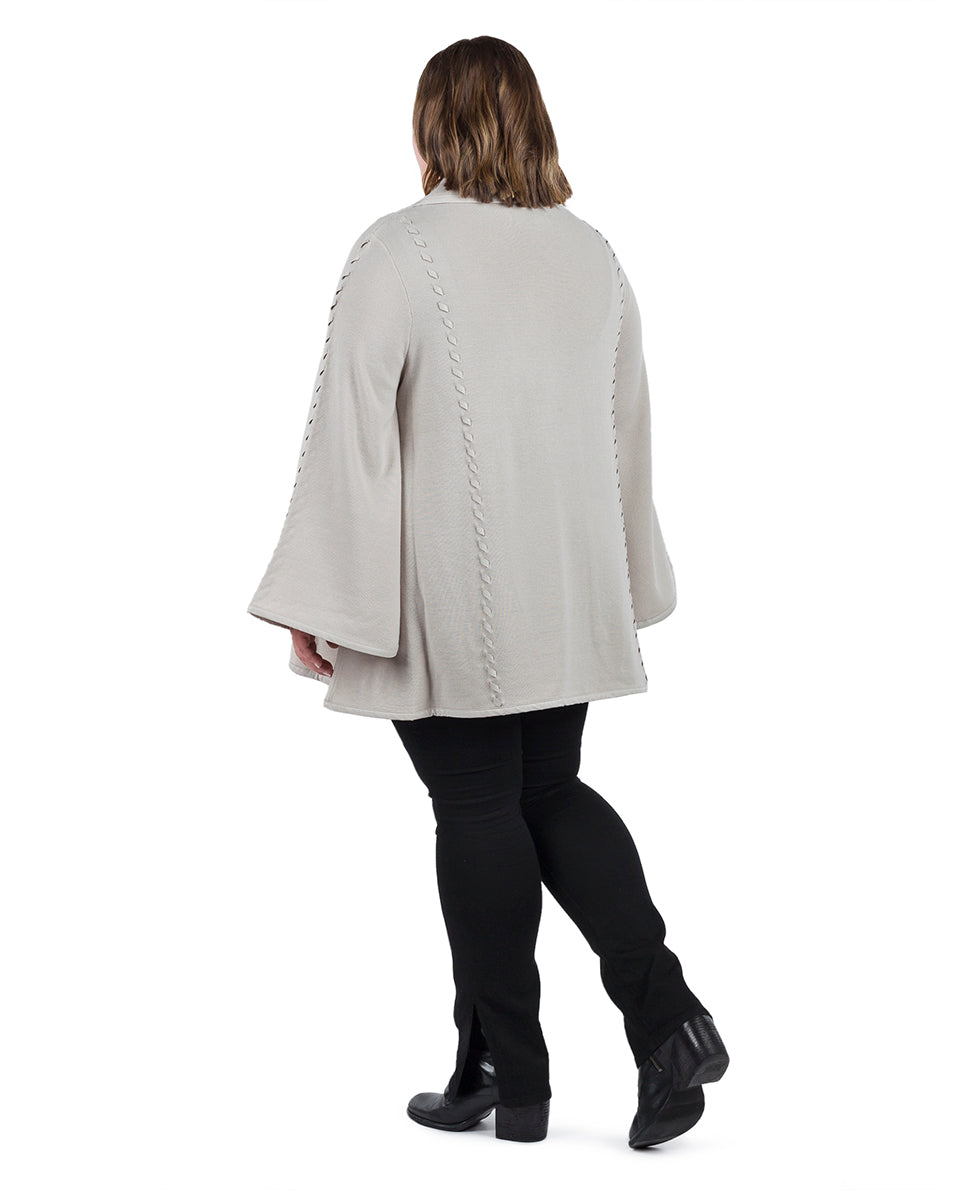 Sleeved Cape - Vintage - maroon - by Patricia Nash - View 13 of 67
