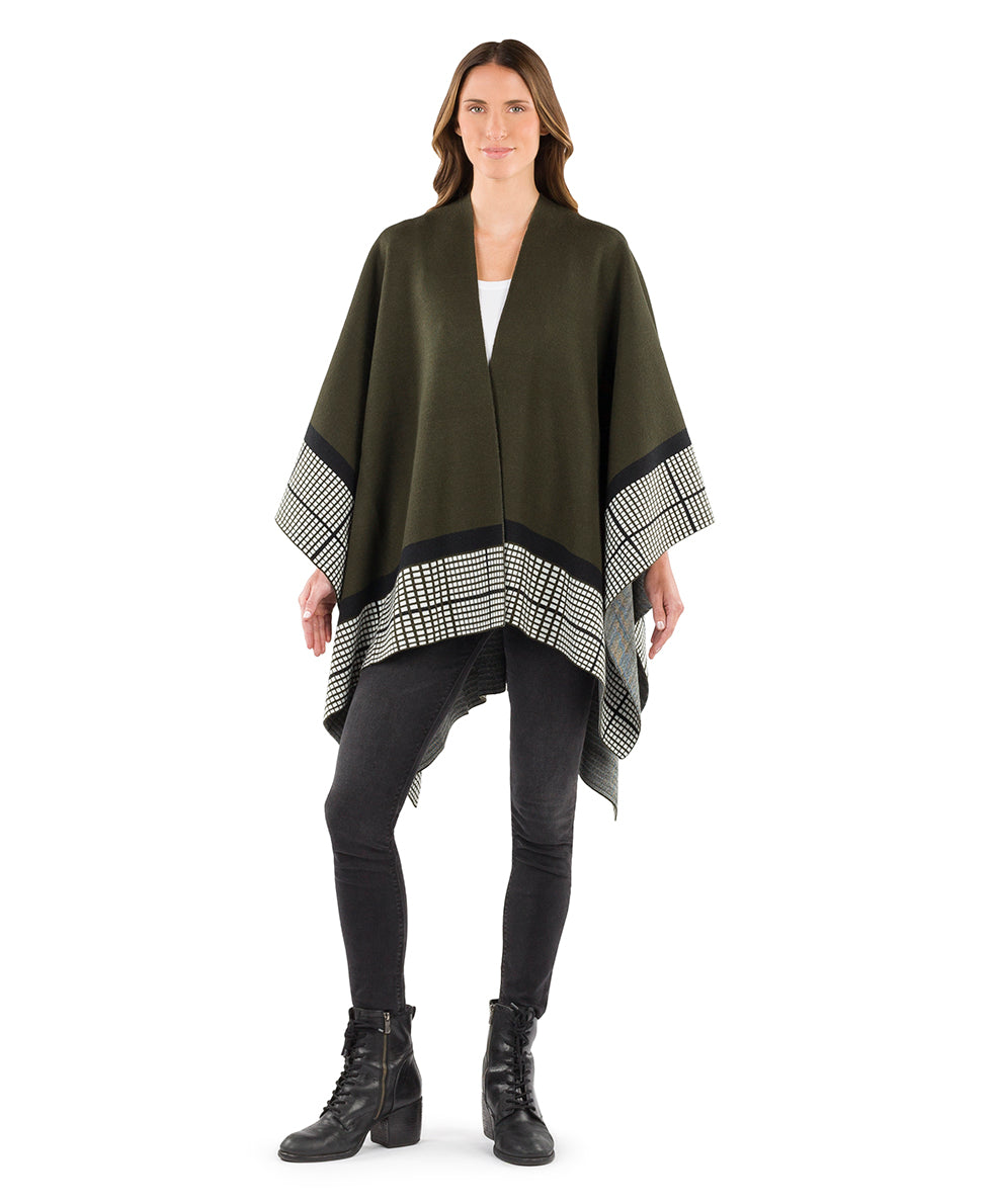 Crisscross Cape - Classics - ruby red - by Patricia Nash - View 7 of 14