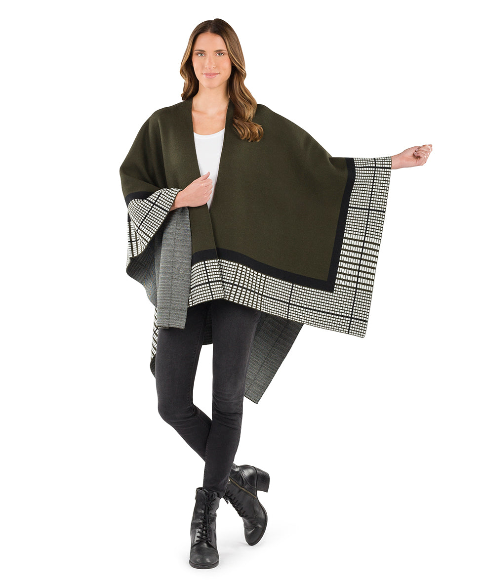 Crisscross Cape - Classics - ruby red - by Patricia Nash - View 9 of 14