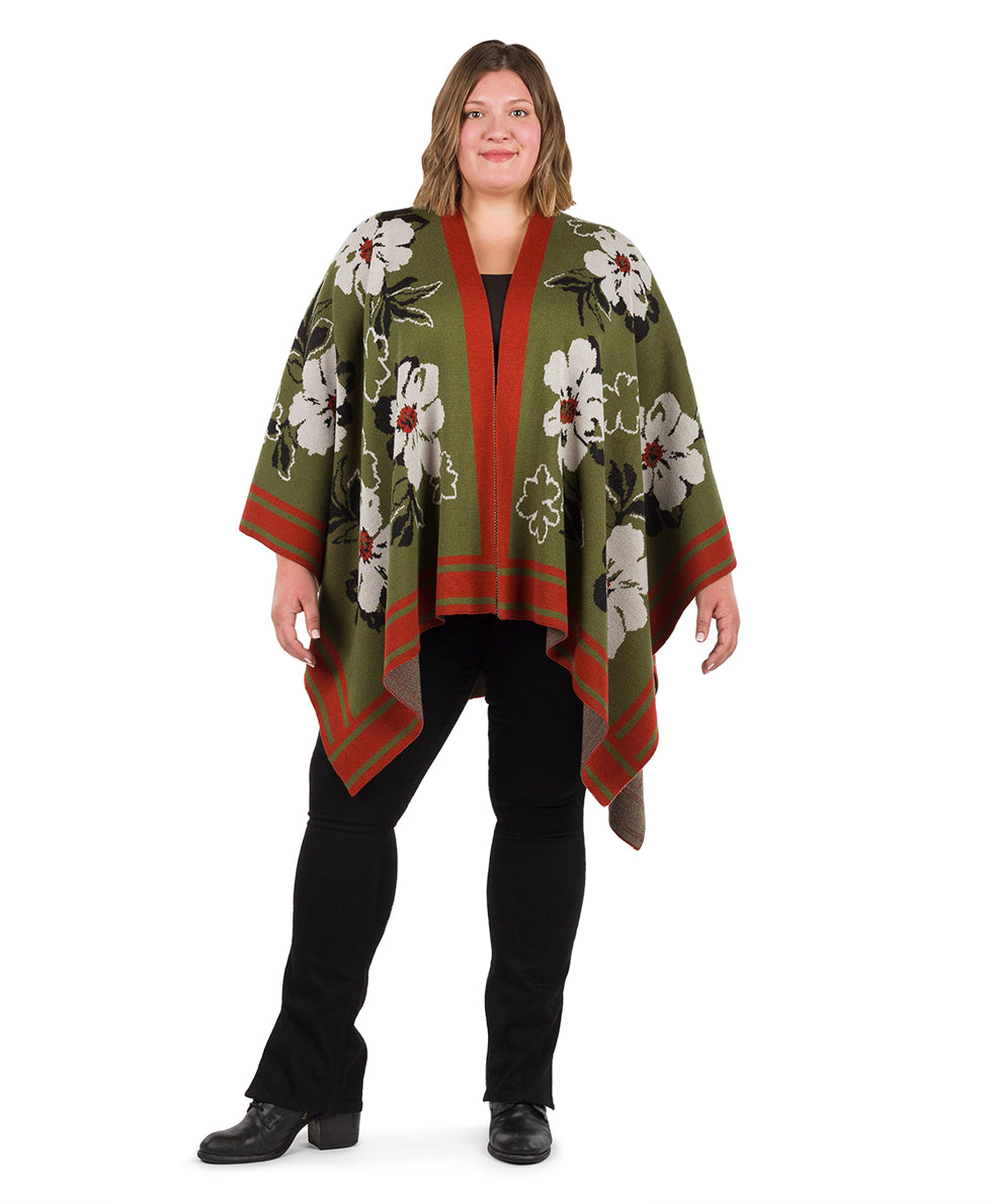 Shawl - Marigold Harvest - Soft Olive - soft olive - by Patricia Nash - View 4 of 6