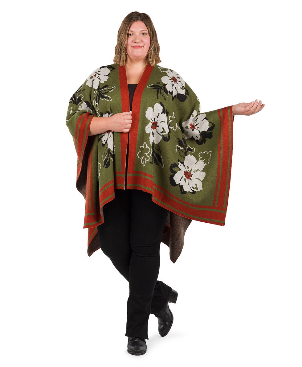 Shawl - Marigold Harvest - Soft Olive - soft olive - by Patricia Nash - View 6 of 6