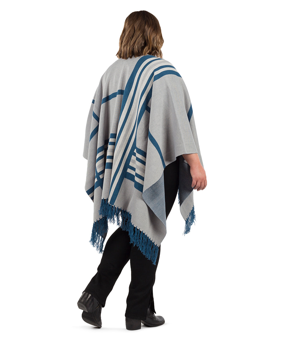 Striped Shawl - Fringed - brown - by Patricia Nash - View 5 of 14