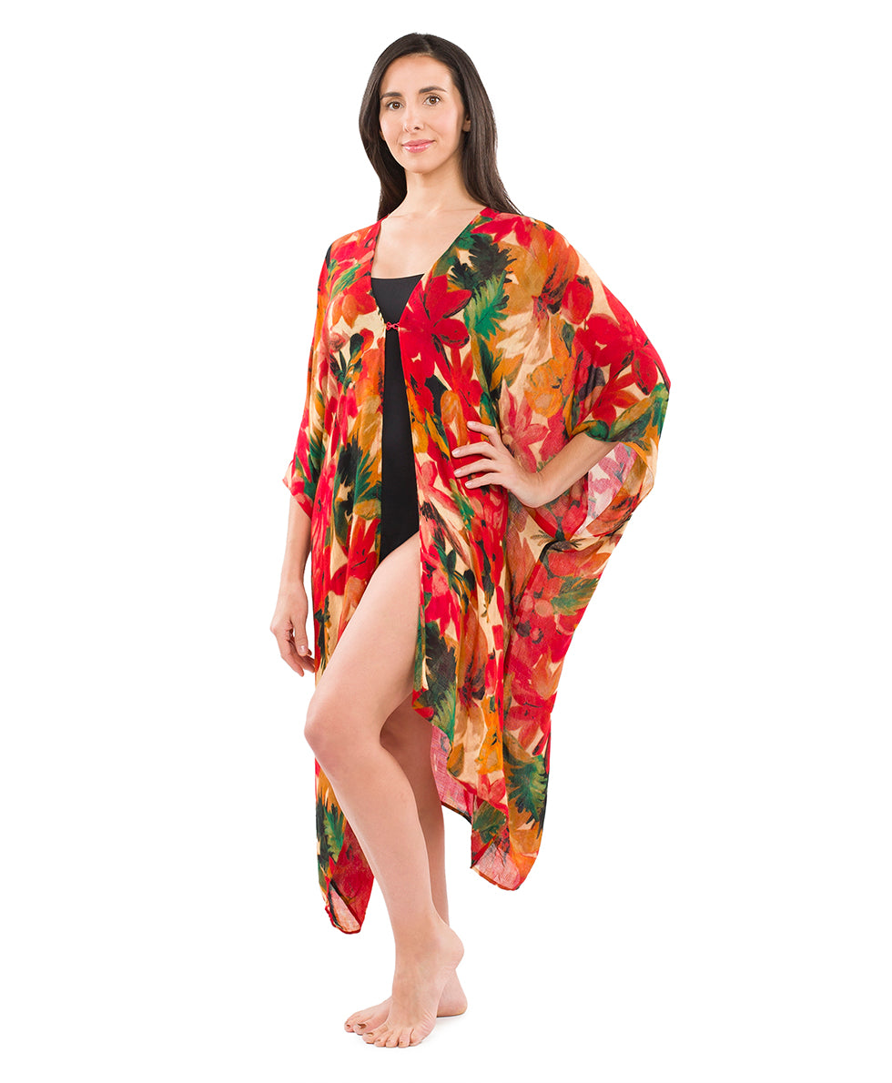 Short Ruana Cover‑Up - spring multi - by Patricia Nash - View 5 of 6