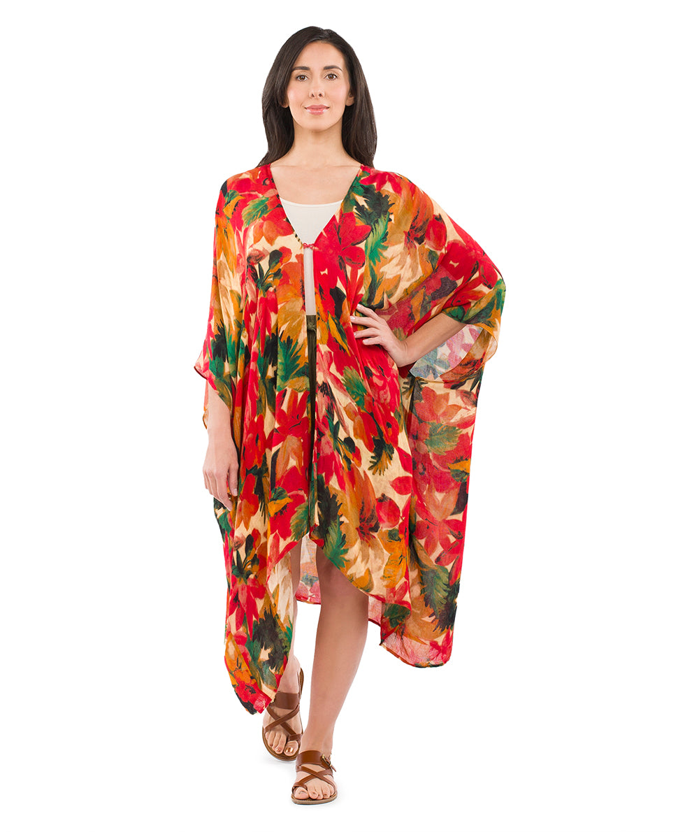 Short Ruana Cover‑Up - spring multi - by Patricia Nash - View 1 of 6