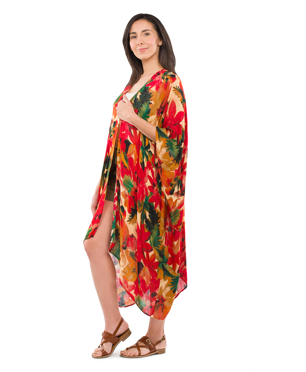 Short Ruana Cover‑Up - spring multi - by Patricia Nash - View 3 of 6
