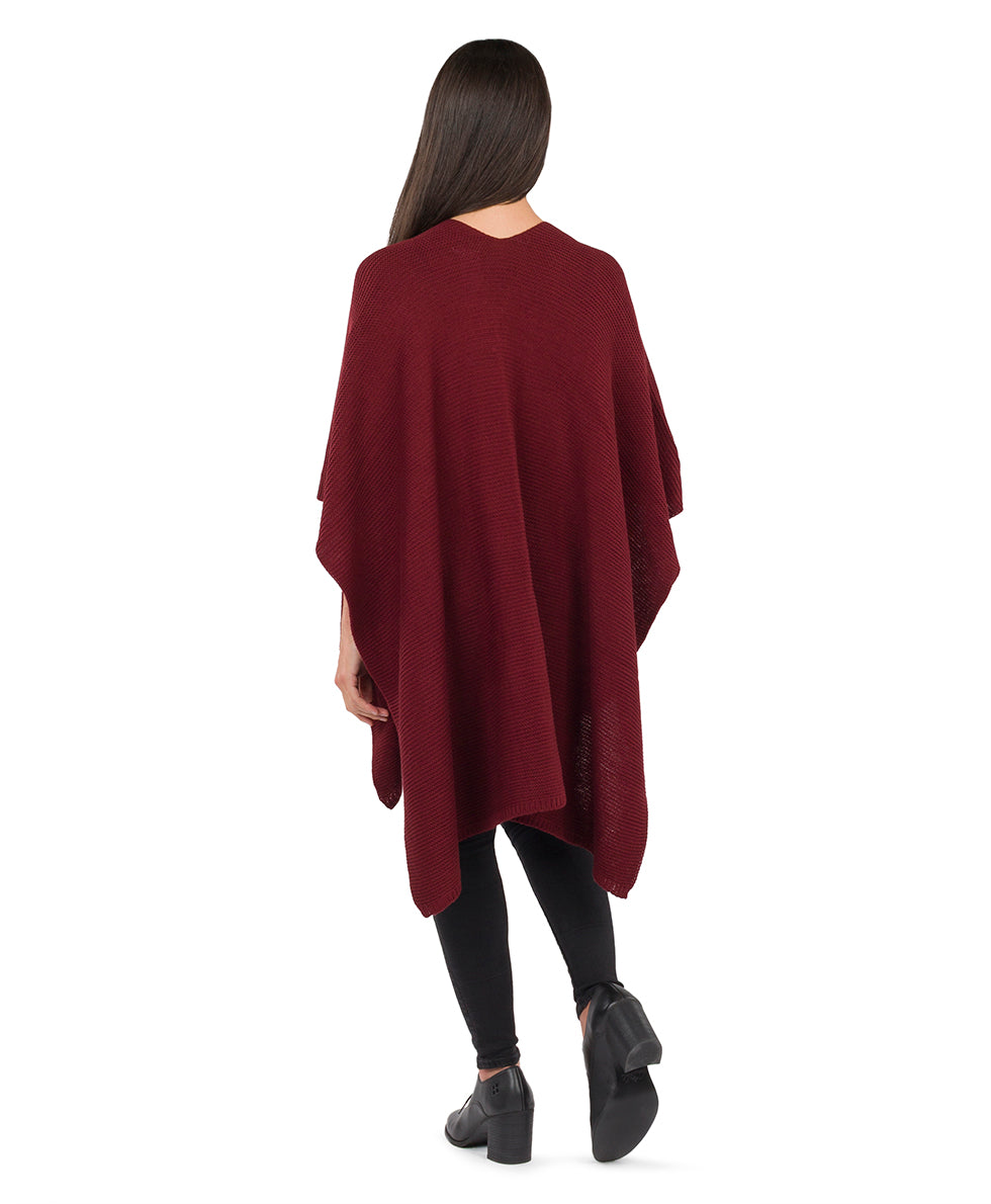 Female - Woven Shawl with Pockets - Classics - mushroom - by Patricia Nash - View 10 of 16