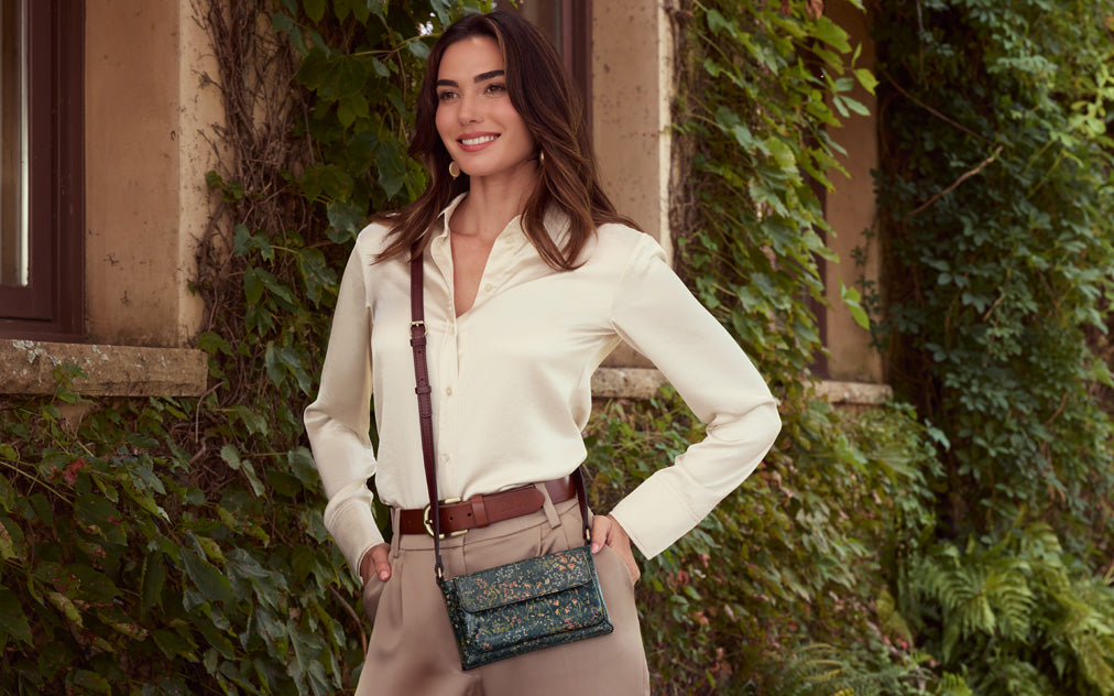 Pelosa Leather Belt - Tooled — Black – Patricia Nash