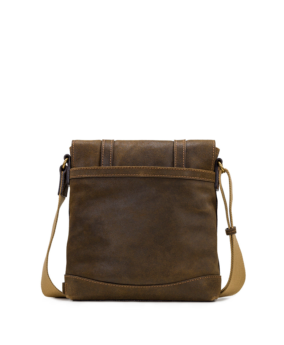 North/South Messenger Bag - Moto Leather - by Patricia Nash - View 2 of 4