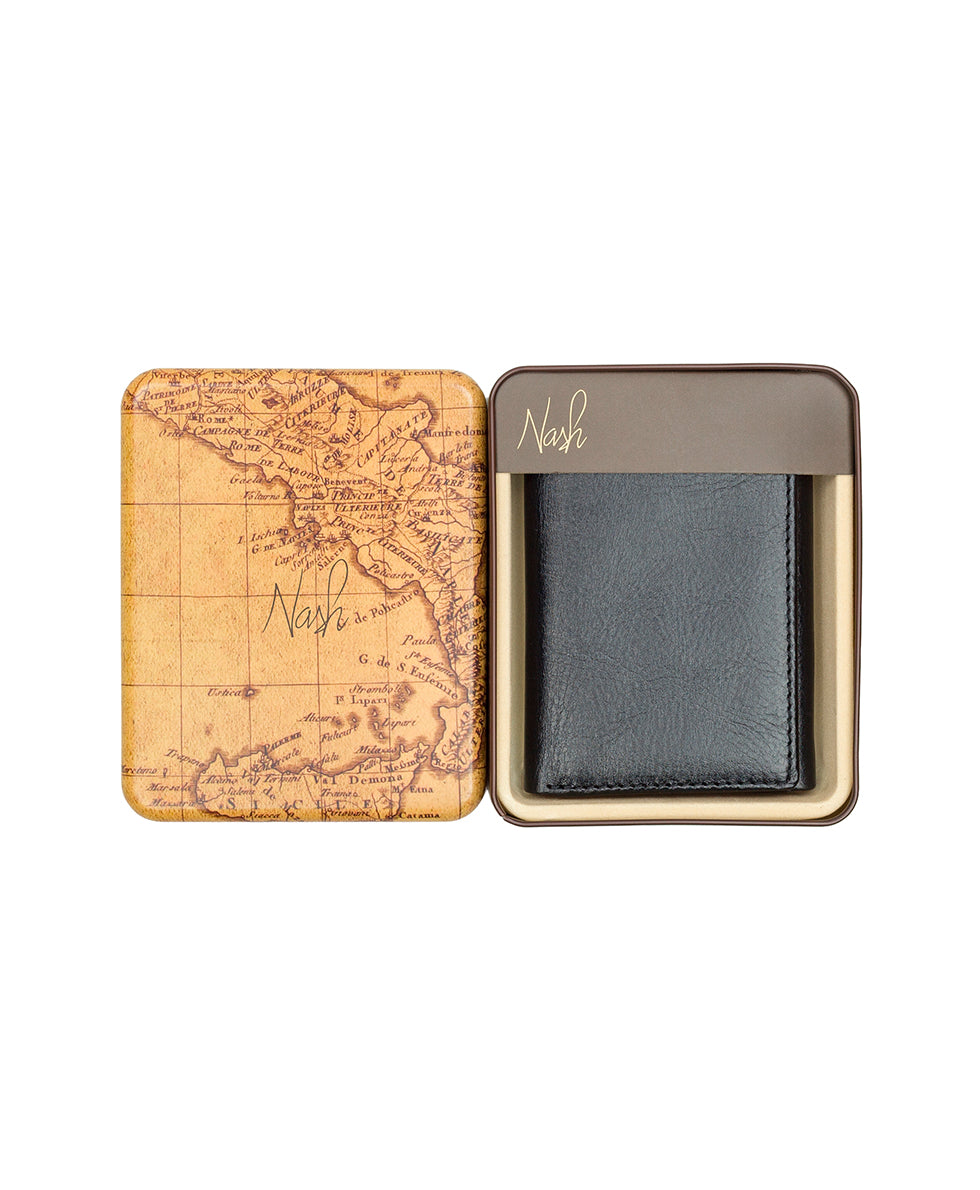 Male - Trifold ID Wallet - Heritage - black - by Patricia Nash - View 4 of 10