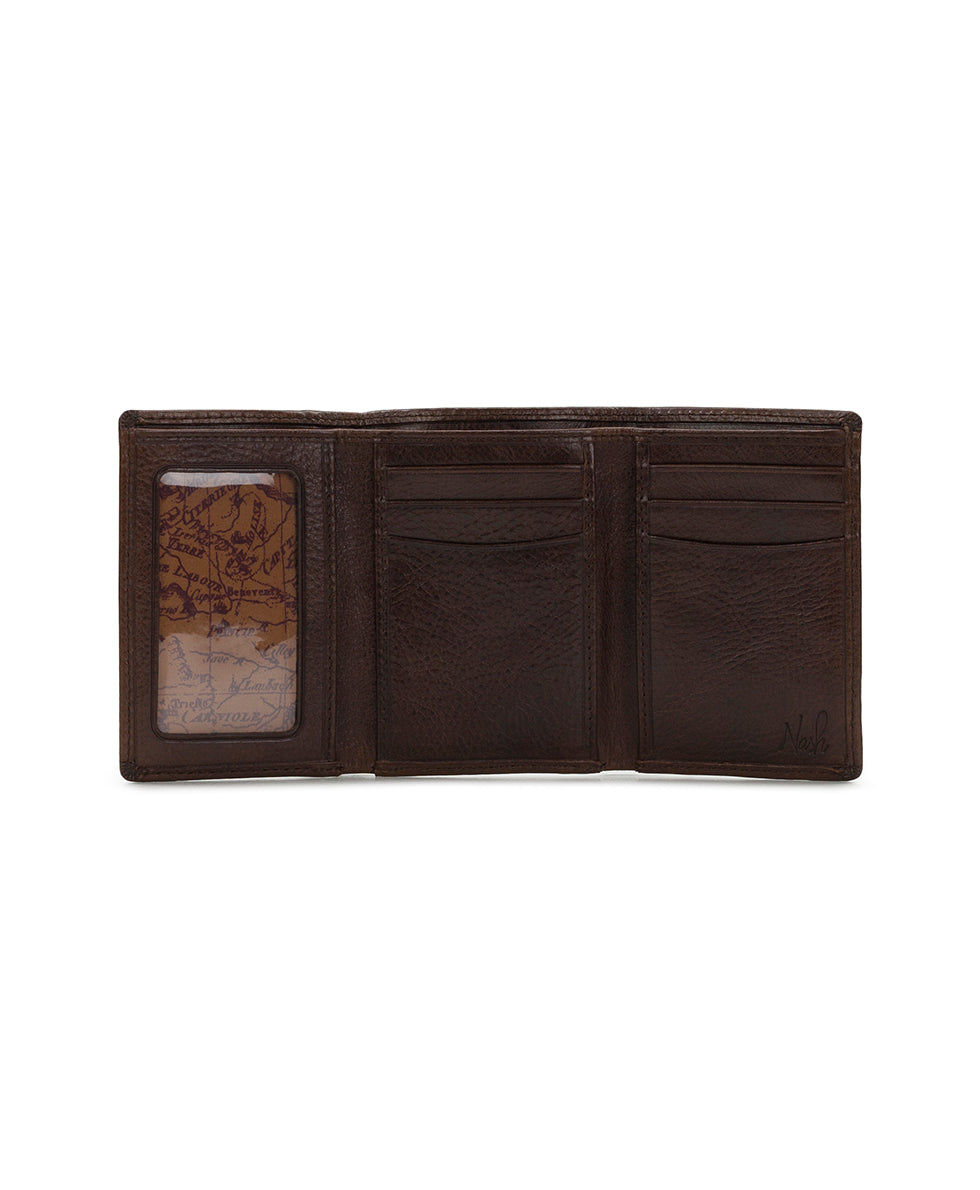 Male - Trifold ID Wallet - Firenze - chestnut - by Patricia Nash - View 13 of 15