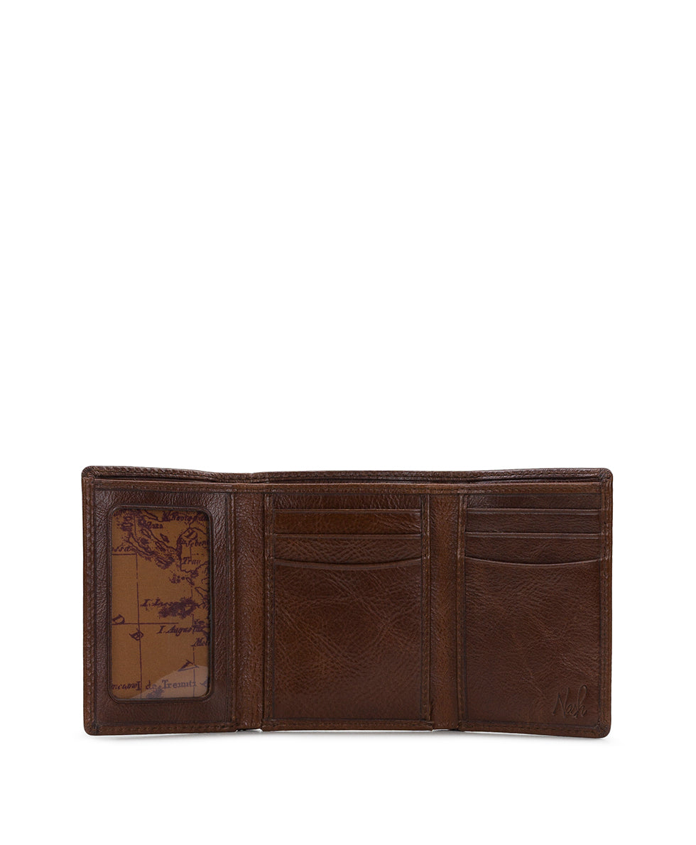 Male - Trifold ID Wallet - Firenze - chestnut - by Patricia Nash - View 6 of 15