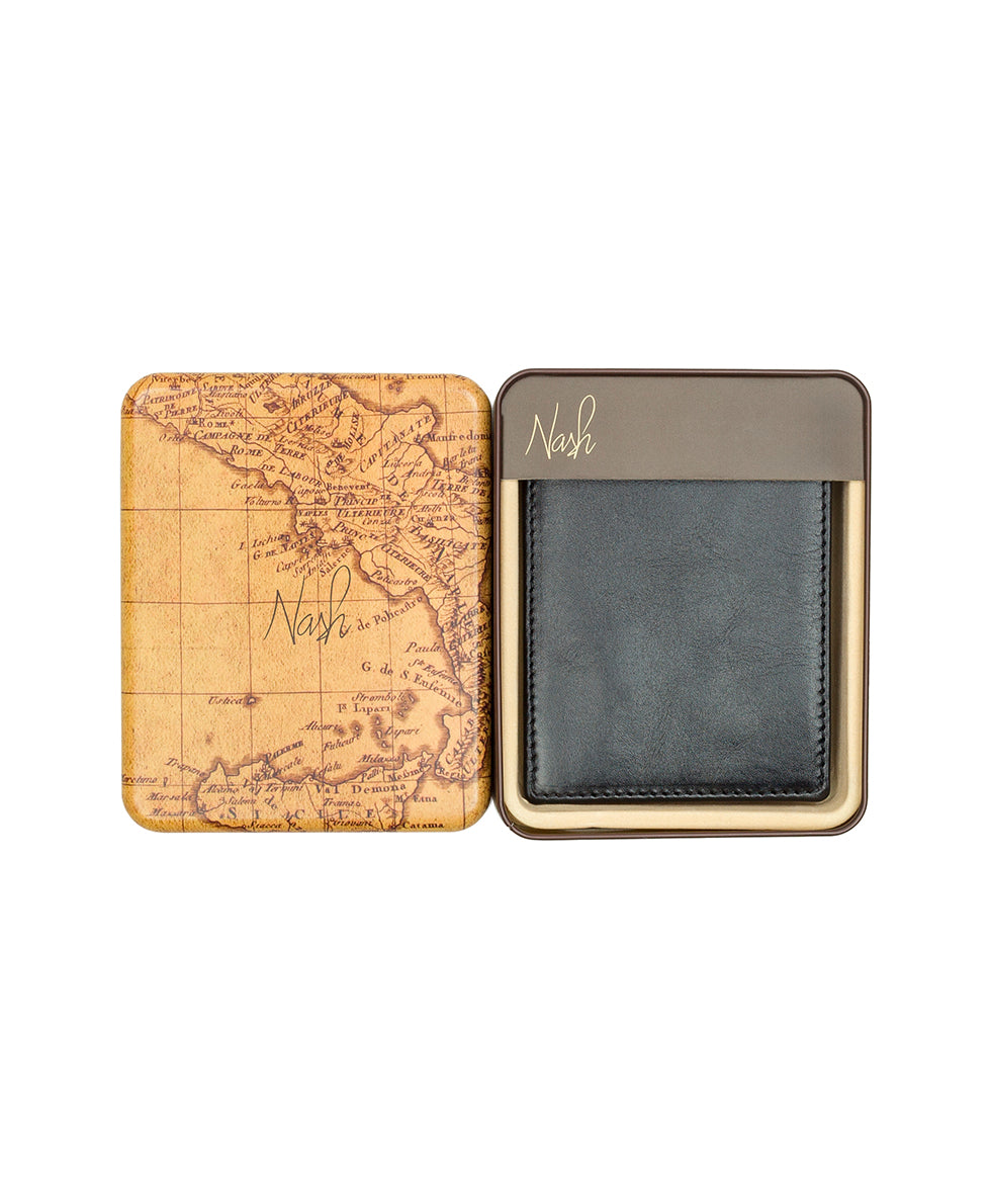 Mens - Double Billfold ID Wallet - Heritage - black - by Patricia Nash - View 4 of 10