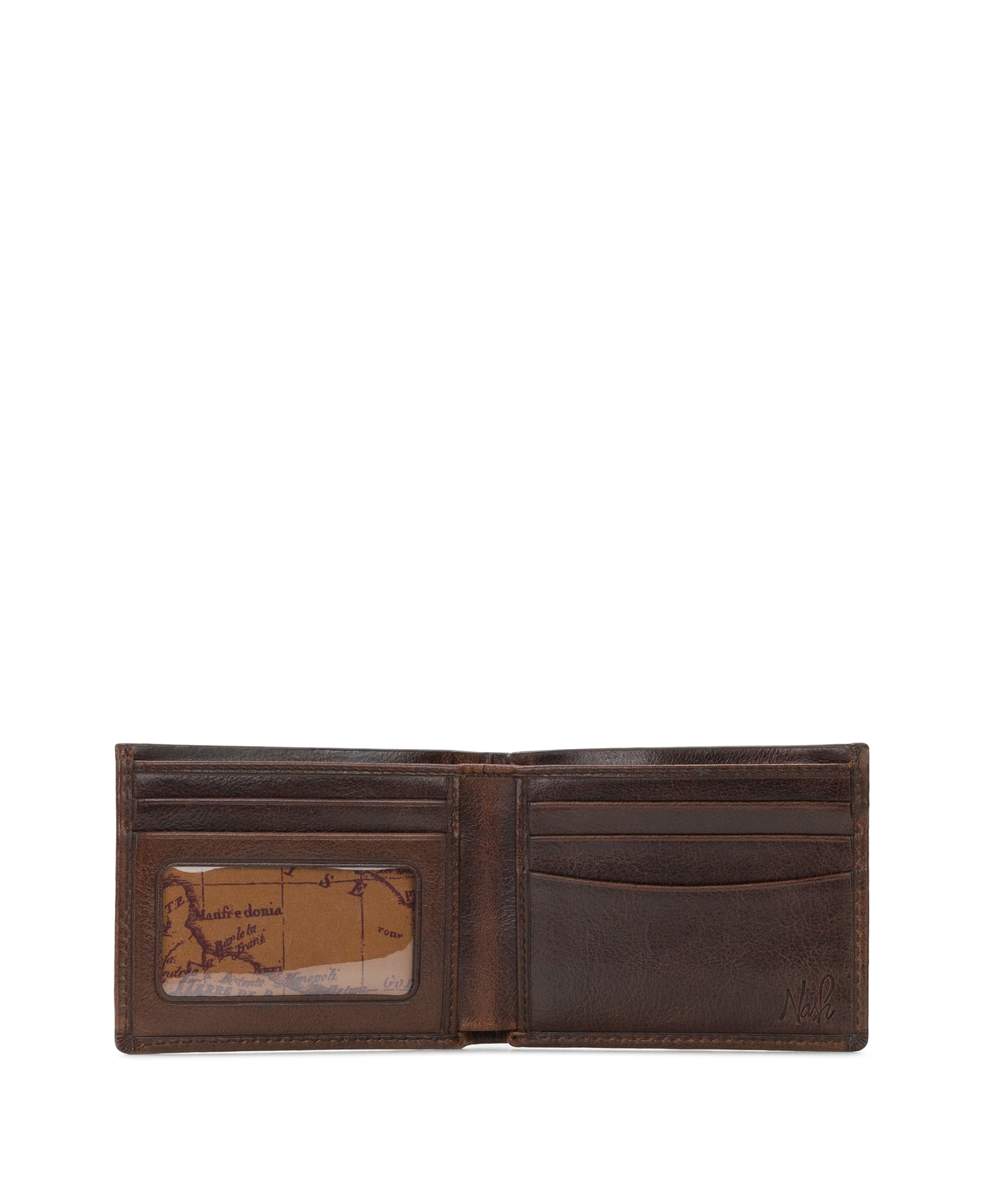 Mens - Double Billfold ID Wallet - Firenze - chestnut - by Patricia Nash - View 7 of 15