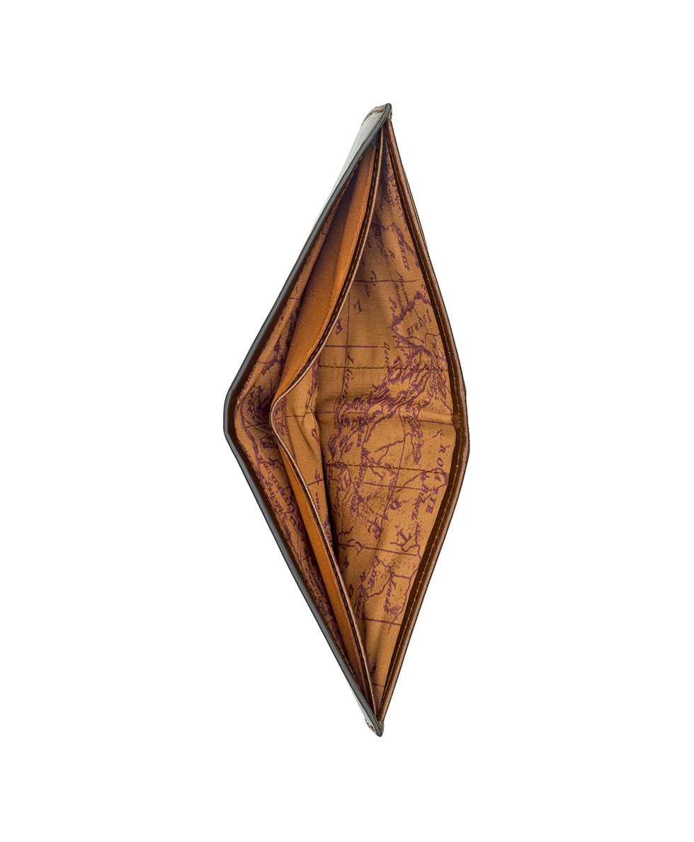 Mens - Double Billfold ID Wallet - Firenze - chestnut - by Patricia Nash - View 3 of 5