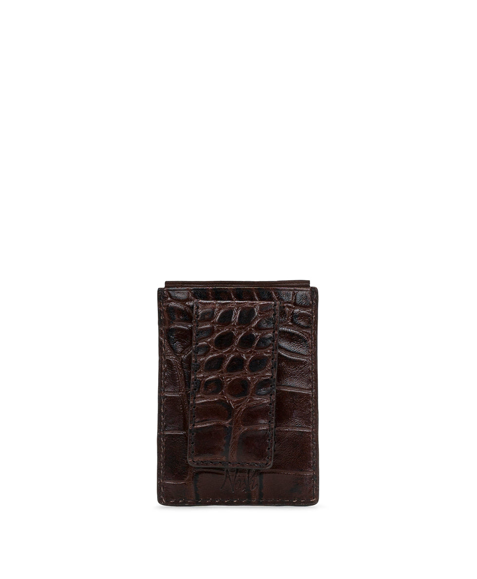 Male - Magnetic Money Clip - Modena II - brown - by Patricia Nash - View 2 of 4