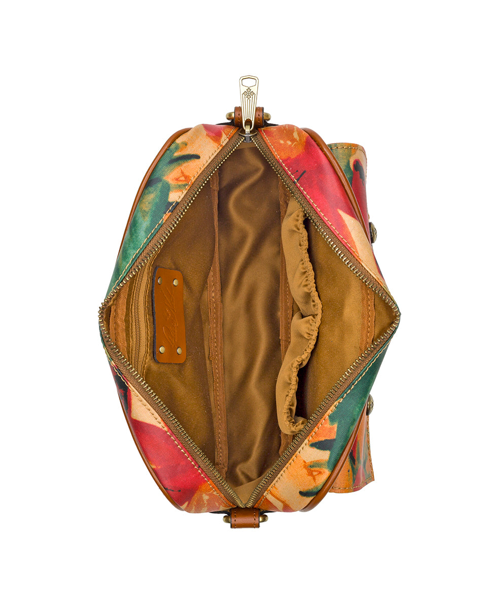 Praiano Belt Bag - Patina Coated Linen Canvas Spring Multi - spring multi - by Patricia Nash - View 5 of 8