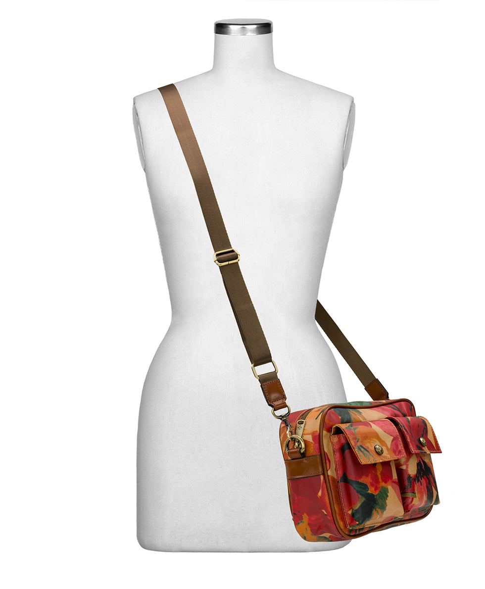 Praiano Belt Bag - Patina Coated Linen Canvas Spring Multi - spring multi - by Patricia Nash - View 7 of 8