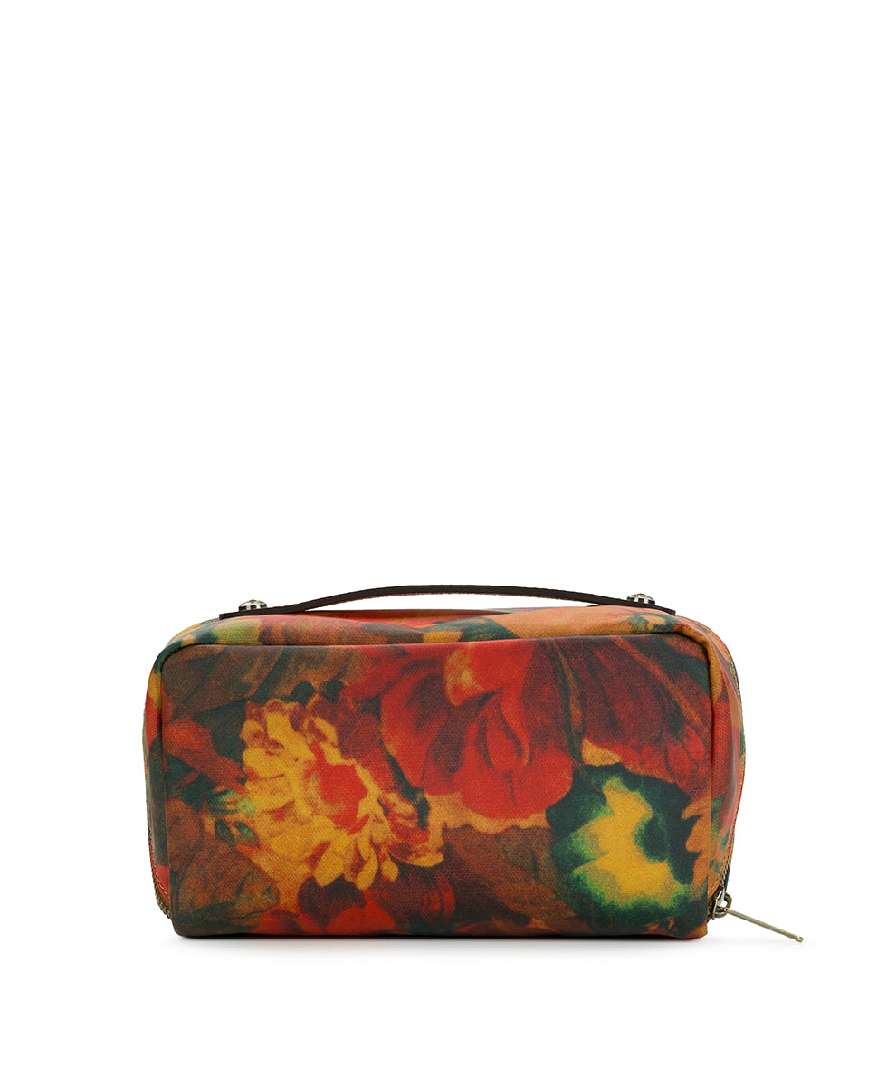 Female - Clancy Cosmetic Case - Patina Coated Linen Canvas - Multi Print - multi print - by Patricia Nash - View 2 of 4
