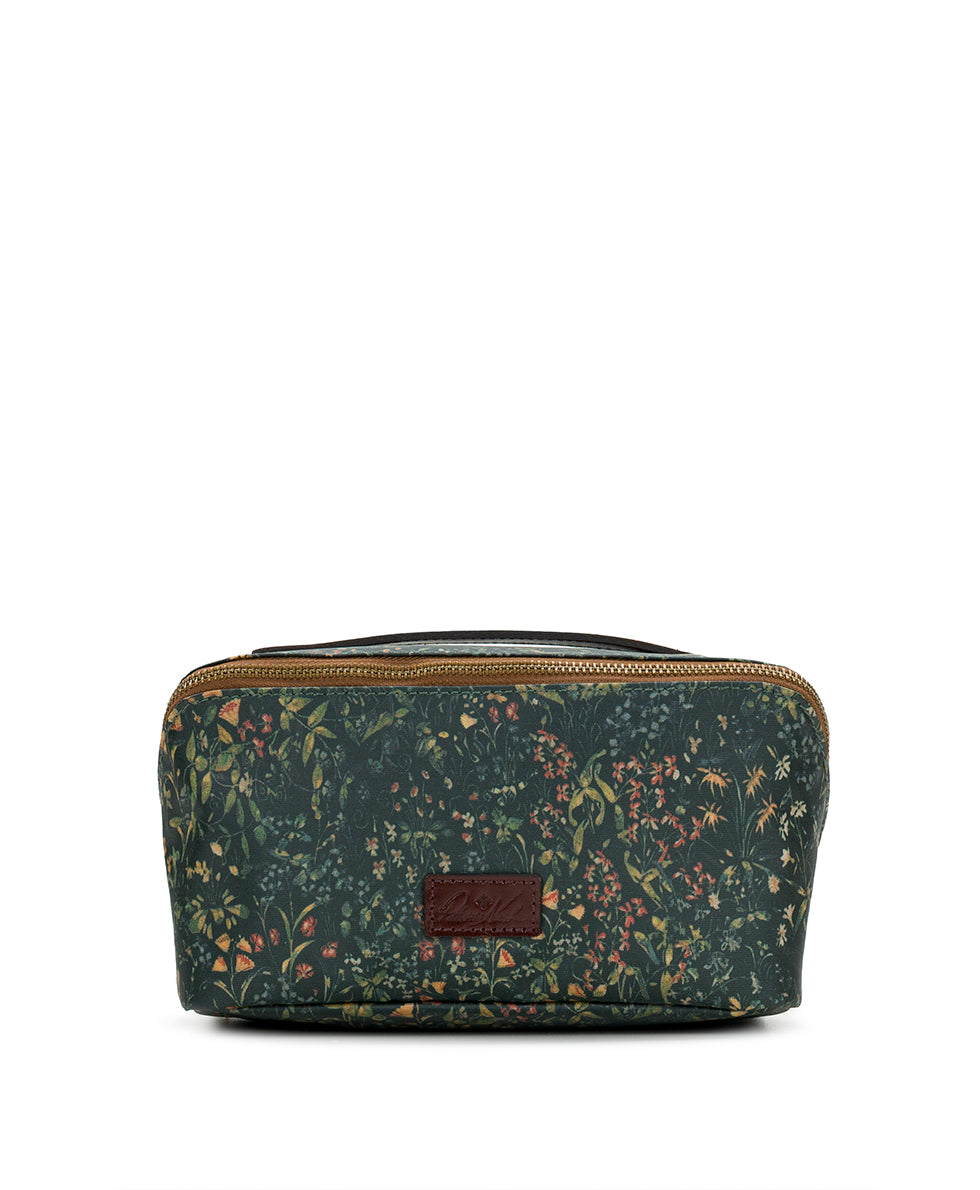 Female - Clancy Cosmetic Case - Patina Coated Linen Canvas ‑ Tuscan Fields - tuscan fields - by Patricia Nash - View 1 of 4