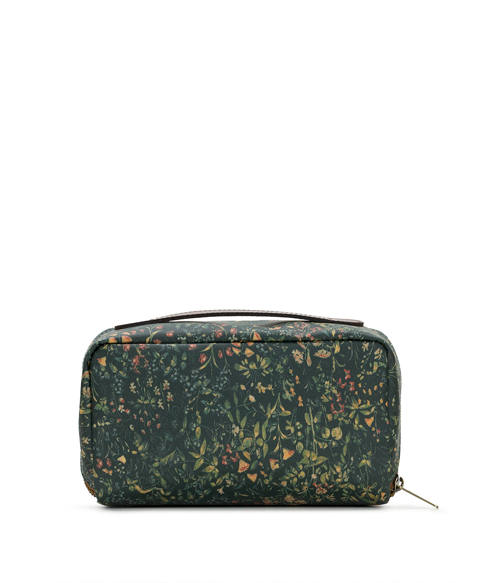 Female - Clancy Cosmetic Case - Patina Coated Linen Canvas ‑ Tuscan Fields - tuscan fields - by Patricia Nash - View 2 of 4