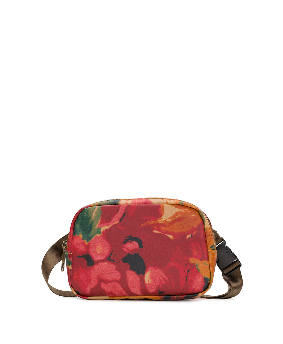 Tremezzo Belt Bag - Patina Coated Linen Canvas Spring Multi