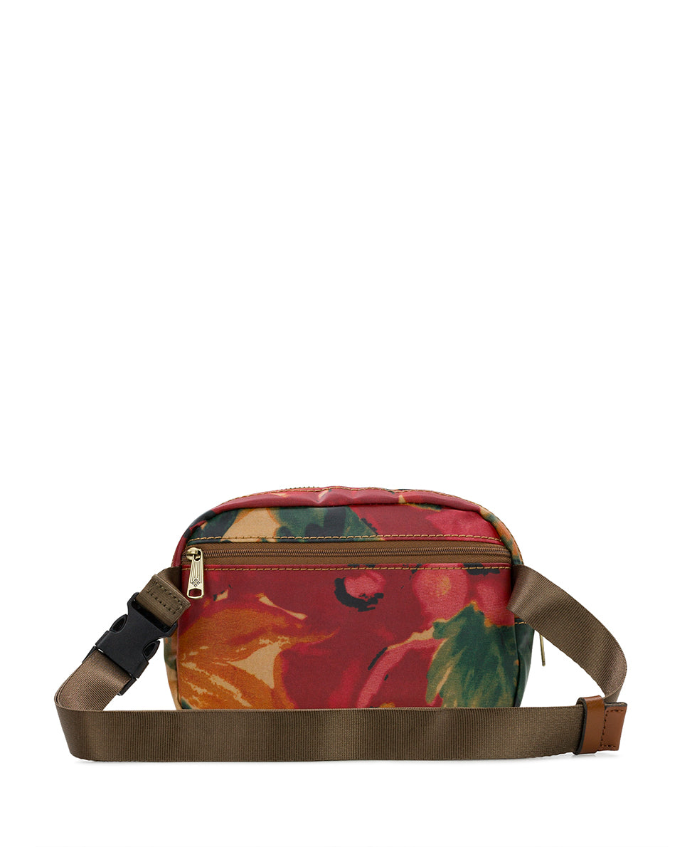 Tremezzo Belt Bag - Patina Coated Linen Canvas Spring Multi