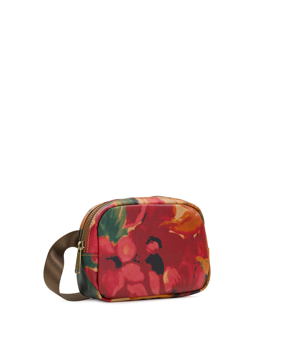 Tremezzo Belt Bag - Patina Coated Linen Canvas Spring Multi