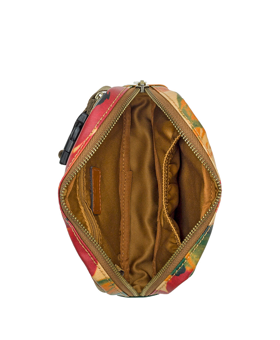 Tremezzo Belt Bag - Patina Coated Linen Canvas Spring Multi