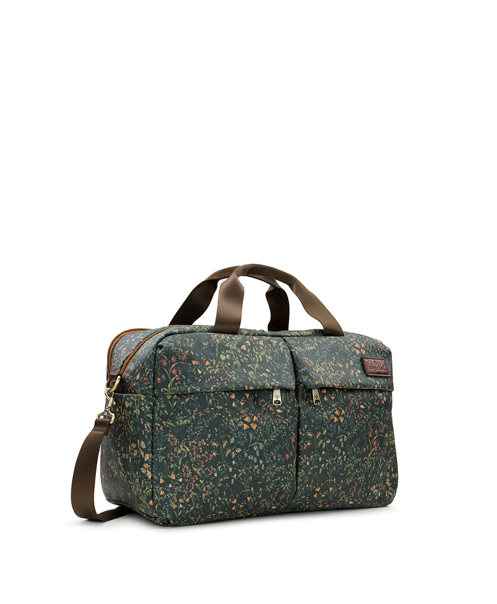 Female - Calise Carry‑On - Patina Coated Linen Canvas ‑ Tuscan Fields - tuscan fields - by Patricia Nash - View 3 of 6