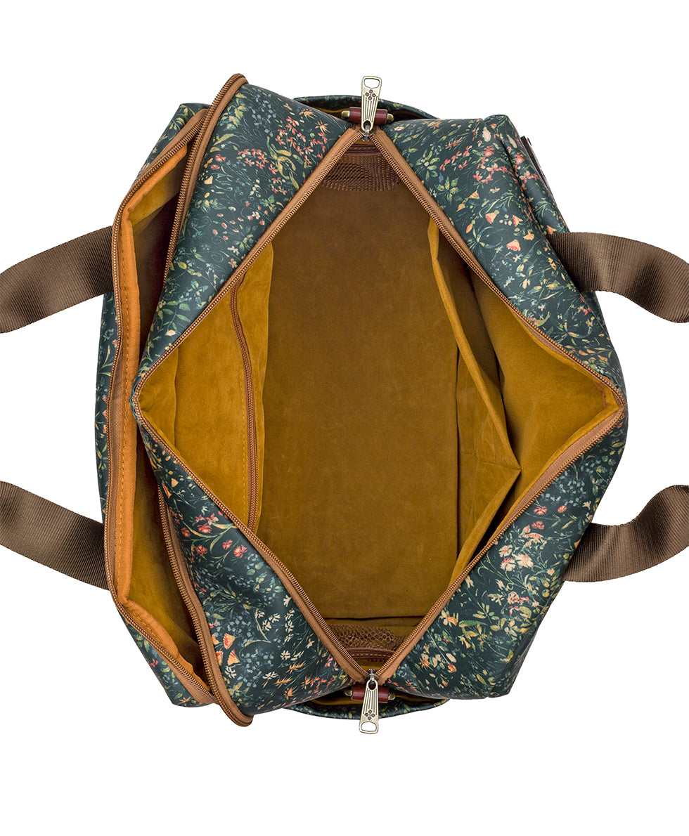 Female - Calise Carry‑On - Patina Coated Linen Canvas ‑ Tuscan Fields - tuscan fields - by Patricia Nash - View 4 of 6