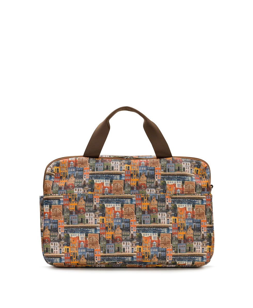 Female - Calise Luggage Duffel | Homes Along The Coast of Bergen | Homes Along The Coast Of Bergen - homes along the coast of bergen - by Patricia Nash - View 2 of 6