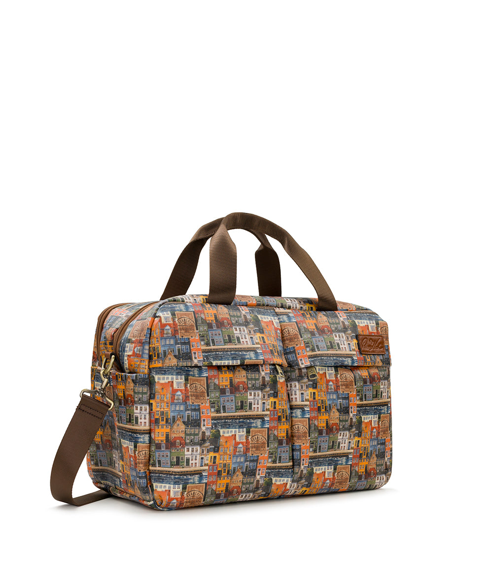 Female - Calise Luggage Duffel | Homes Along The Coast of Bergen | Homes Along The Coast Of Bergen - homes along the coast of bergen - by Patricia Nash - View 3 of 6
