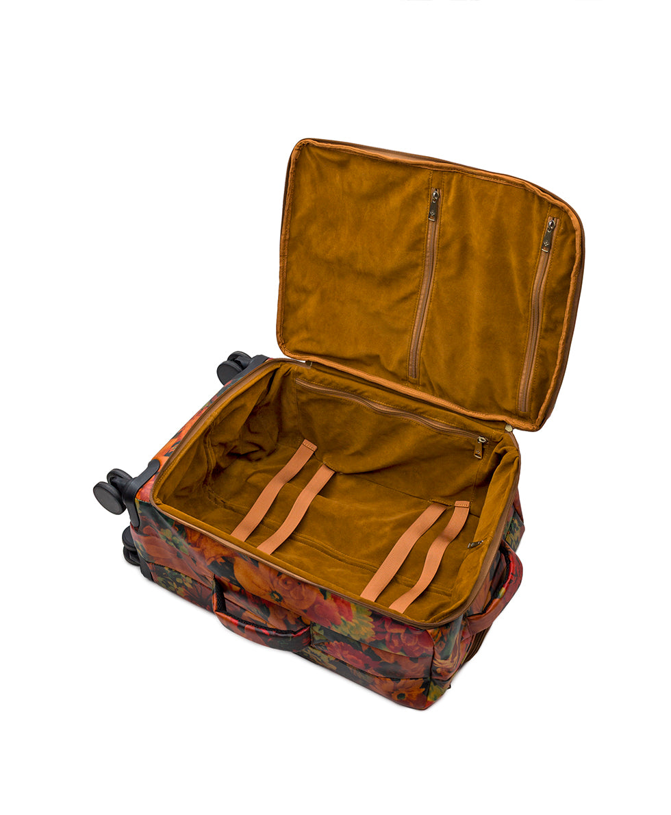 Female - Cagliari Roller Duffel - Patina Coated Linen Canvas - Multi Print - multi print - by Patricia Nash - View 4 of 5