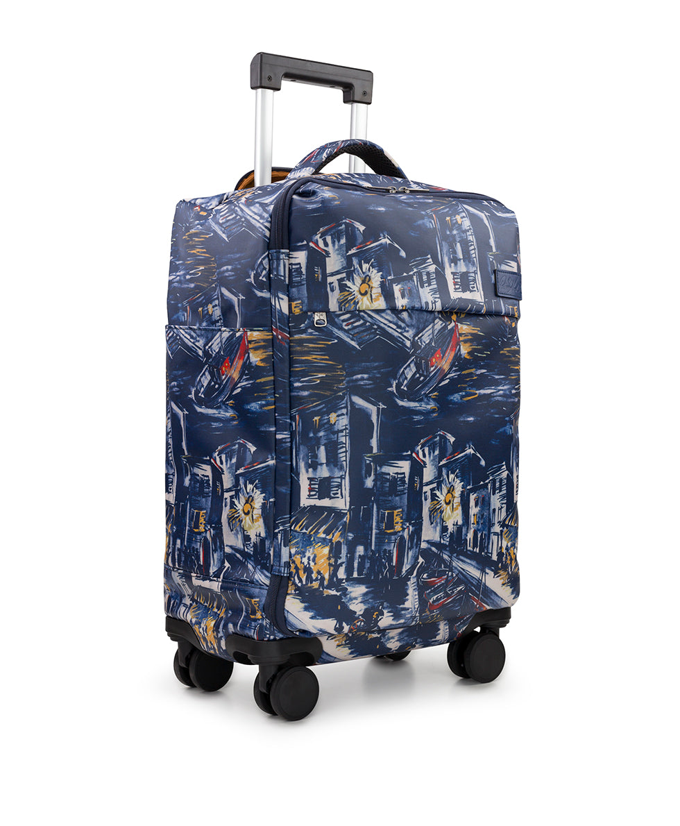 Female - Cagliari Roller Duffel - Patina Coated Linen Canvas — Harbor Nights - harbor nights - by Patricia Nash - View 3 of 7
