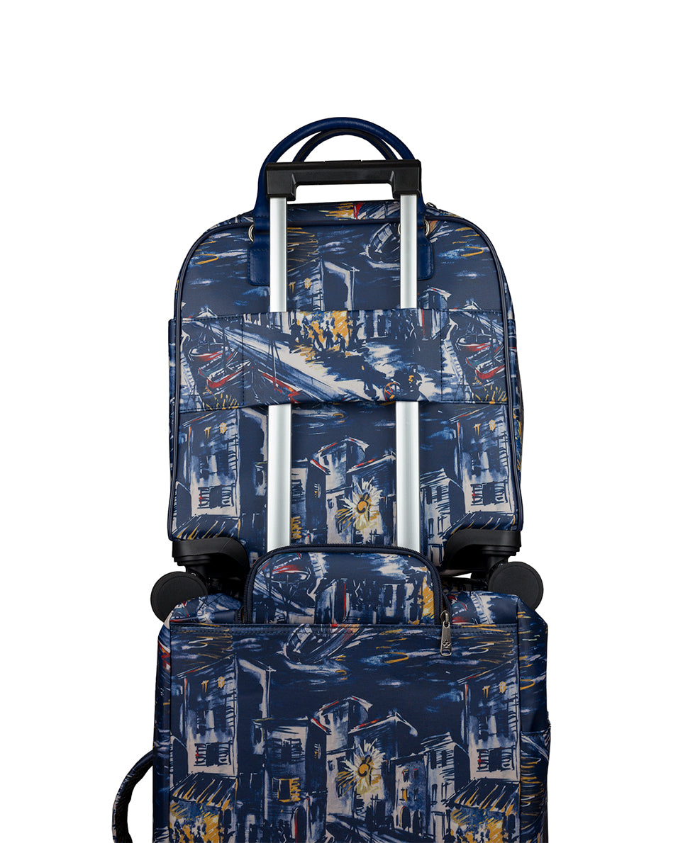 Cagliari Roller Duffel - Patina Coated Linen Canvas | Patricia Nash