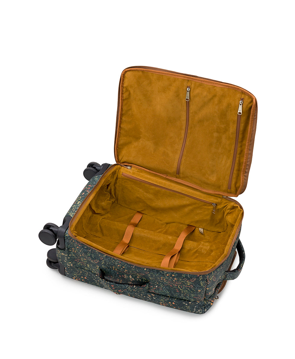 Female - Cagliari Roller Duffel - Patina Coated Linen Canvas ‑ Tuscan Fields - tuscan fields - by Patricia Nash - View 4 of 6