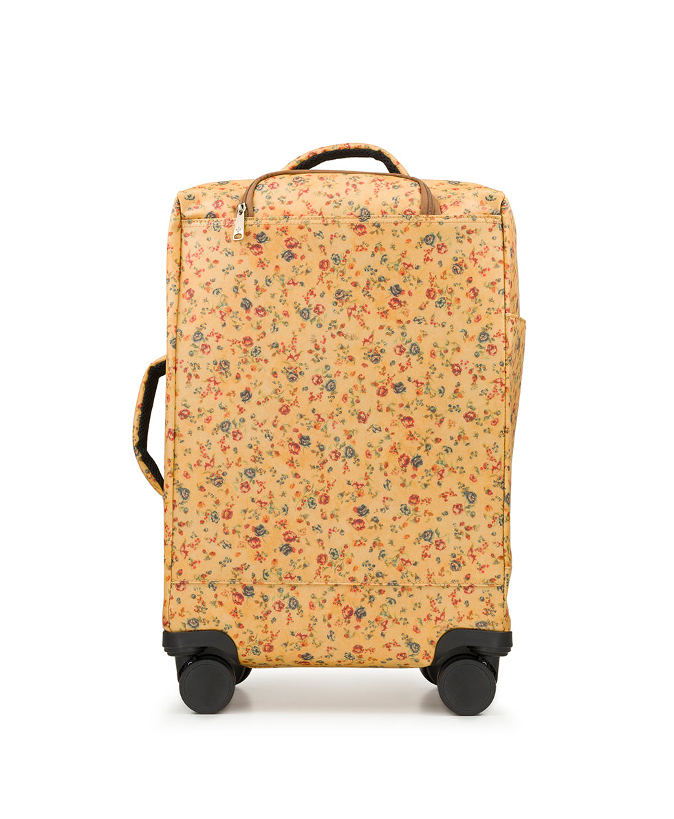 Female - Cagliari Roller Duffel - Patina Coated Linen Canvas - Fleur de Jardin - fleur de jardin - by Patricia Nash - View 2 of 5