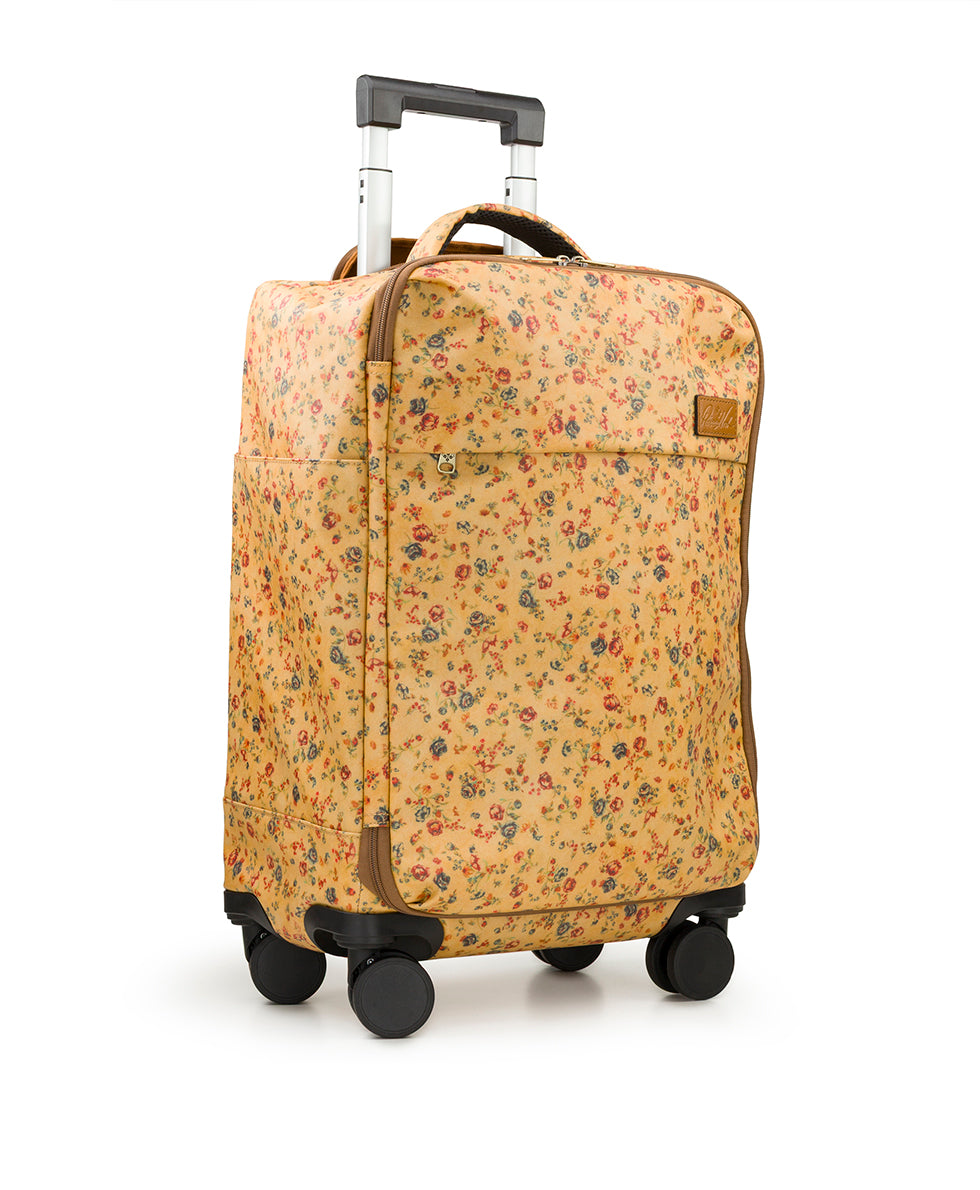 Female - Cagliari Roller Duffel - Patina Coated Linen Canvas - Fleur de Jardin - fleur de jardin - by Patricia Nash - View 3 of 5