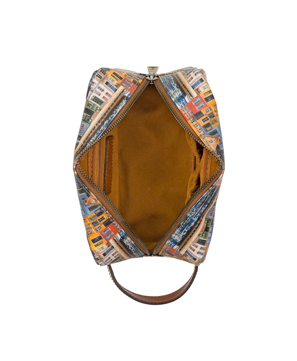 Female - Odile Cosmetic Case | Homes Along The Coast of Bergen | Homes Along The Coast Of Bergen - homes along the coast of bergen - by Patricia Nash - View 4 of 4