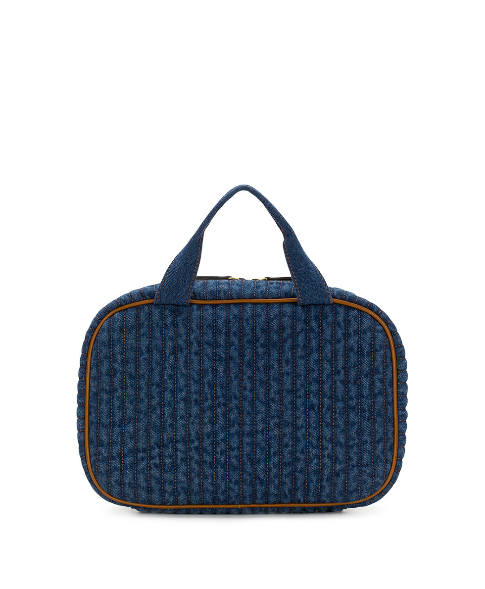 Female - Ilaria Hanging Case | Quilted Denim | Denim - denim - by Patricia Nash - View 1 of 5