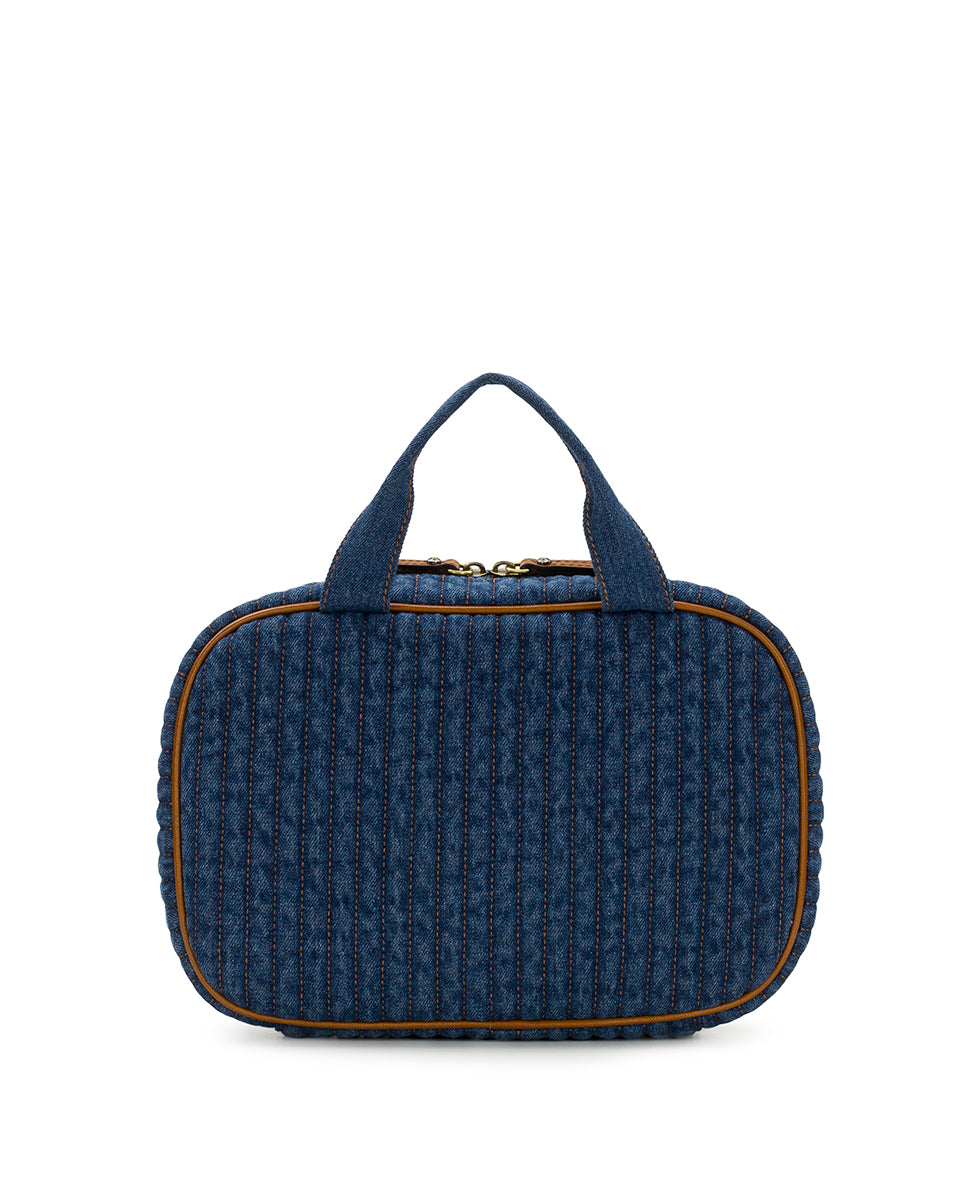 Female - Ilaria Hanging Case | Quilted Denim | Denim - denim - by Patricia Nash - View 2 of 5