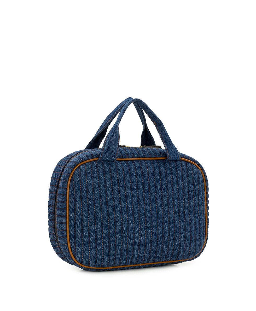 Female - Ilaria Hanging Case | Quilted Denim | Denim - denim - by Patricia Nash - View 3 of 5