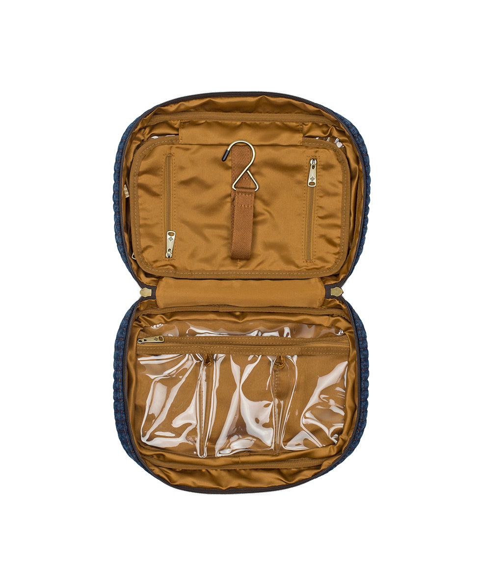 Female - Ilaria Hanging Case | Quilted Denim | Denim - denim - by Patricia Nash - View 4 of 5