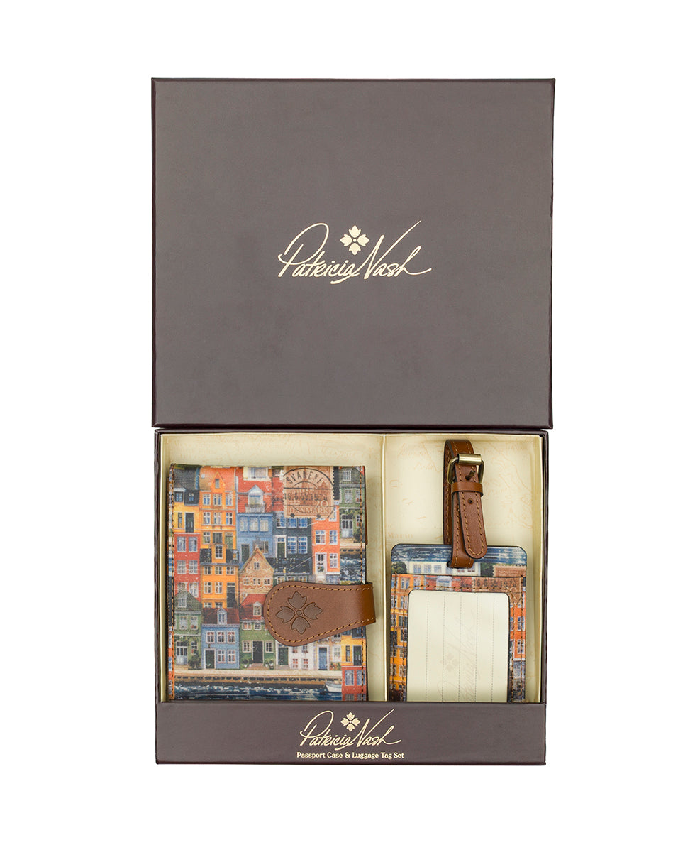 Female - Passport with Luggage Tag | Homes Along The Coast of Bergen | Homes Along The Coast Of Bergen - homes along the coast of bergen - by Patricia Nash - View 1 of 6