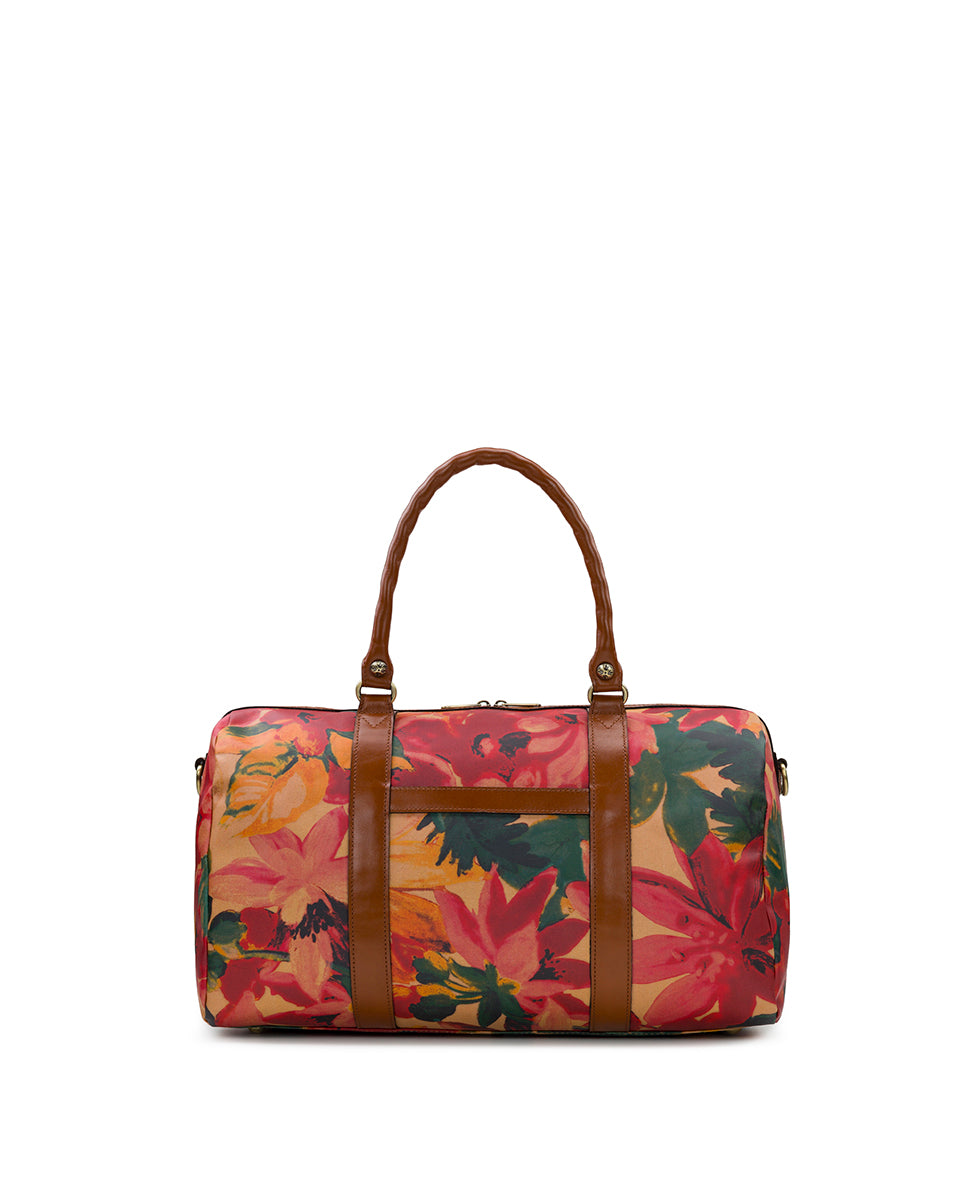 Milano Weekender Duffel Bag - Patina Coated Linen Canvas — Spring Multi - spring multi - by Patricia Nash - View 2 of 4