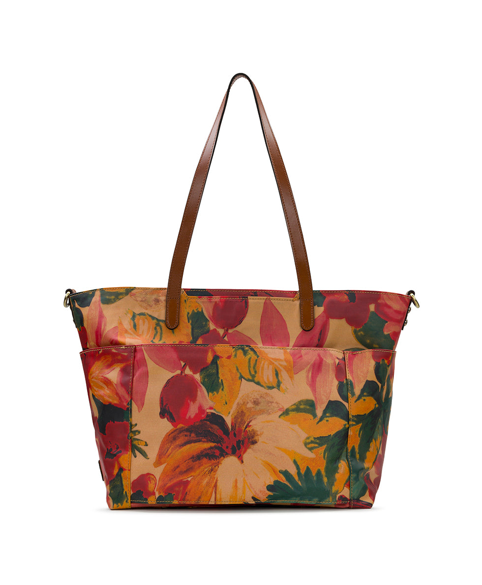 Female - Sorlana Travel Tote - Patina Coated Linen Canvas — Spring Multi - spring multi - by Patricia Nash - View 2 of 5