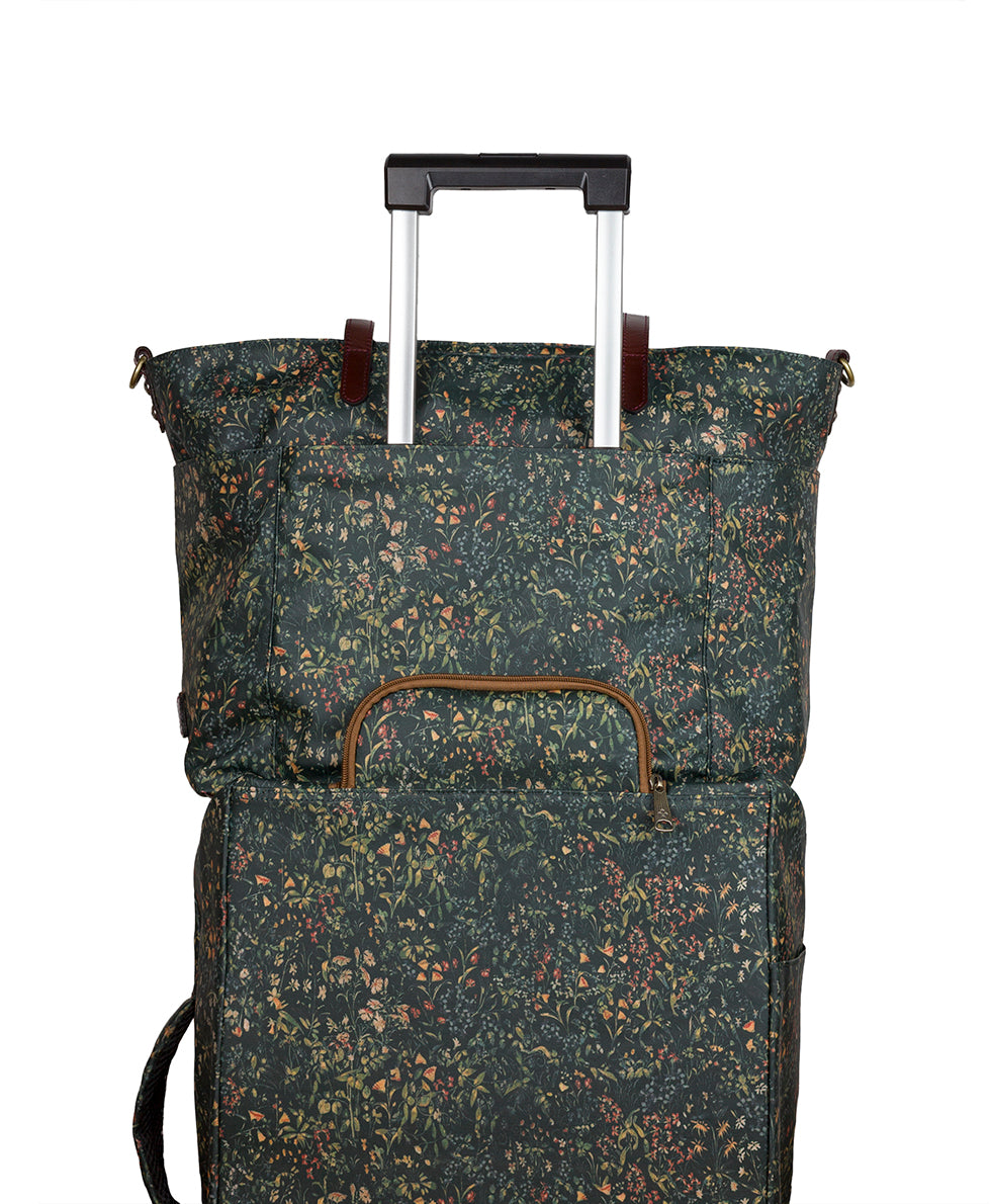 Female - Sorlana Travel Tote - Patina Coated Linen Canvas ‑ Tuscan Fields - tuscan fields - by Patricia Nash - View 5 of 5