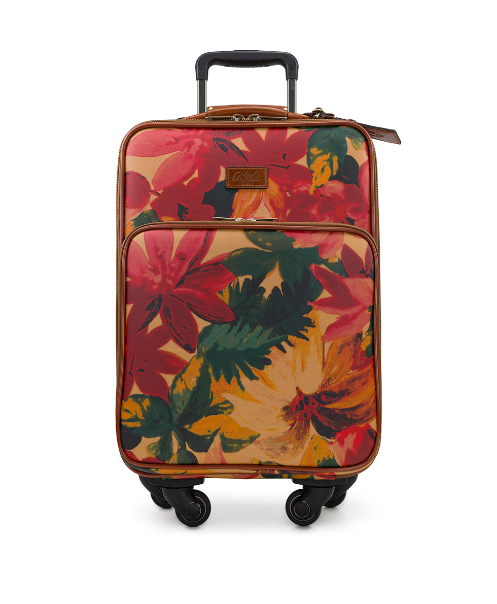 Vettore Trolley - Patina Coated Linen Canvas — Spring Multi - print - by Patricia Nash - View 1 of 5